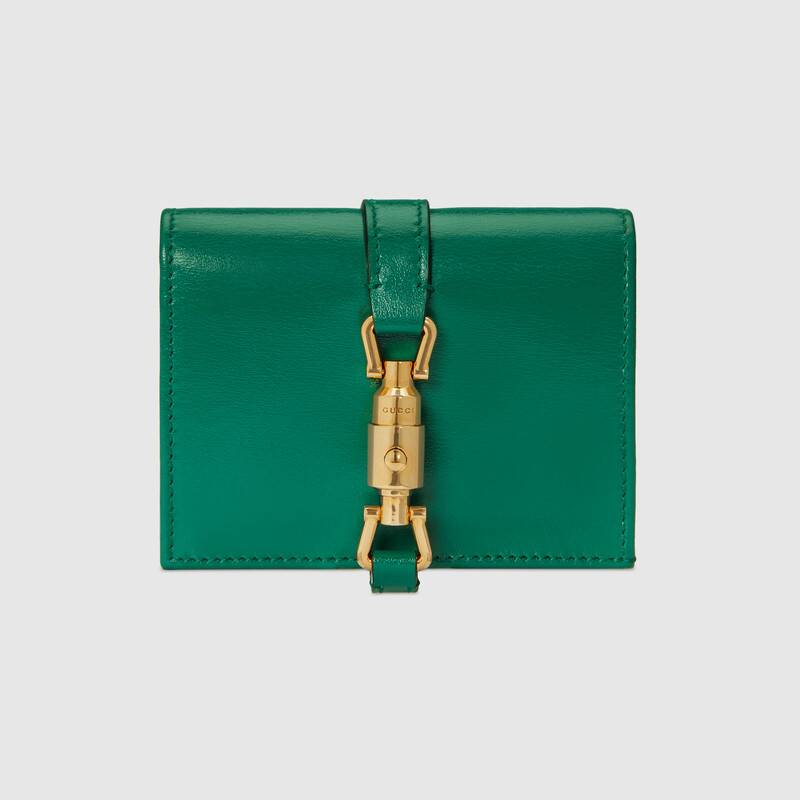 Gucci Jackie 1961 Card Case Wallet 645536 Green